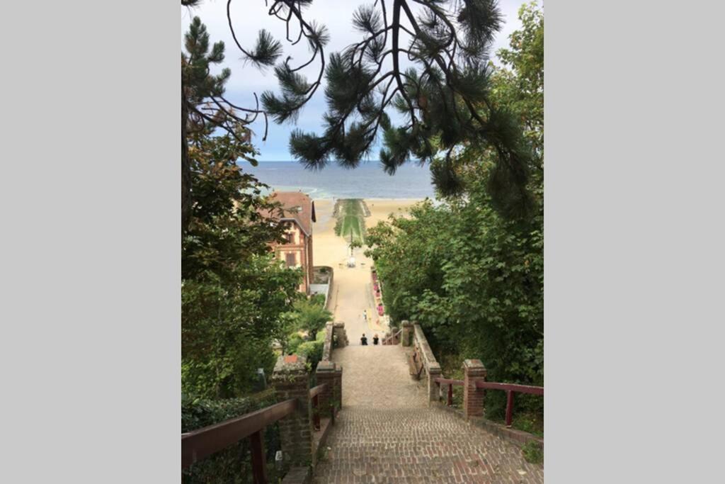 Souplex 50M De La Plage Et Des Commerces Houlgate Luaran gambar